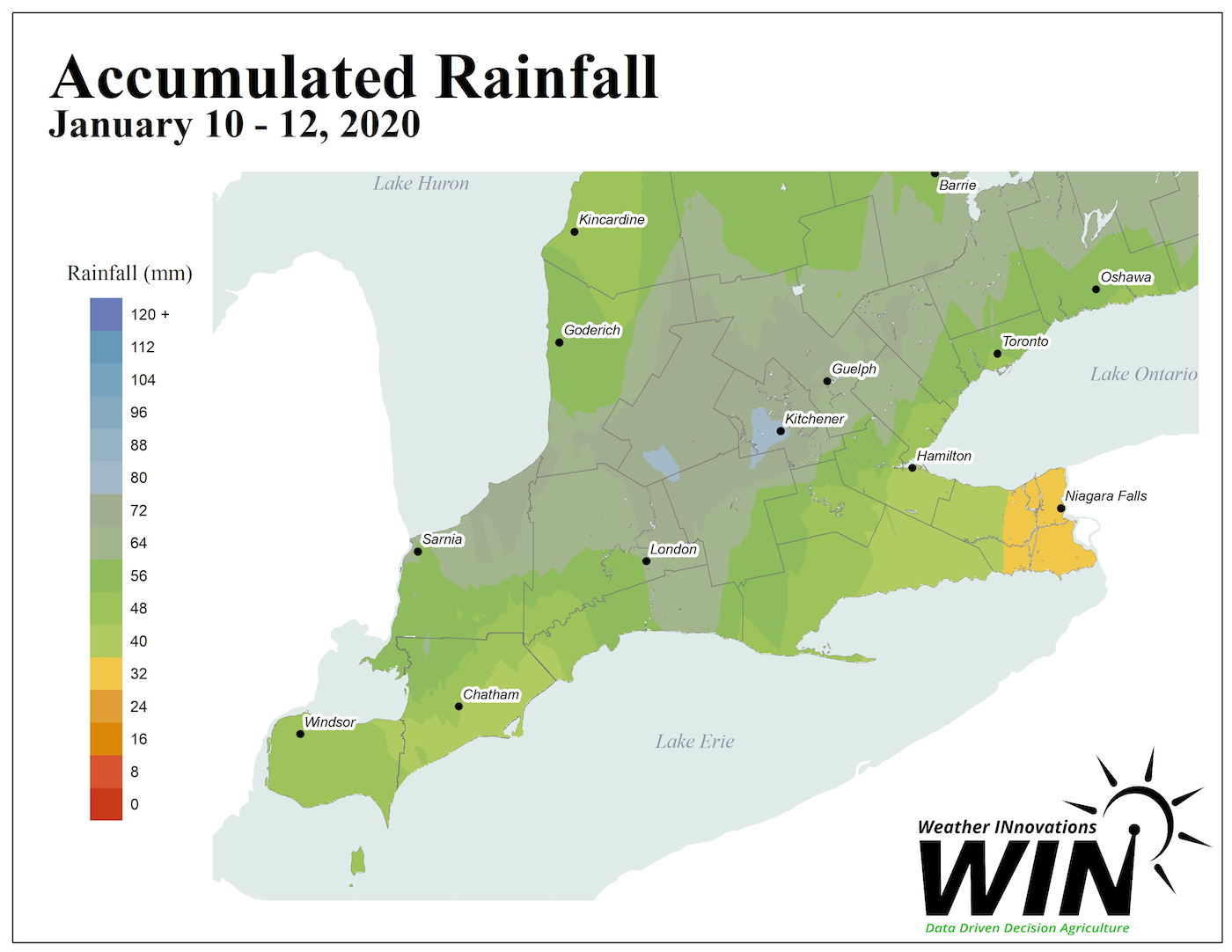 Accumulated Rain Map